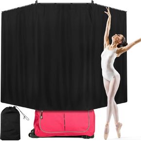 Privacy Curtain for Dance Bag Suitcase Portable Changing Room Expandable Privacy Curtain Without Rack Partition Screens for Dancer Backstage Accessories, Camping, Window(78.7 x 51 Inch) in Kuwait