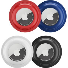 Air 4 Pack tags Holder Case Silicone Sticker Shockproof for Apple GPS Tracker Item Tag Finders Air Tracker Tag Accessories Ultra Durable Anti Lost Protective Case for Jackets Laptop Luggages Backpacks