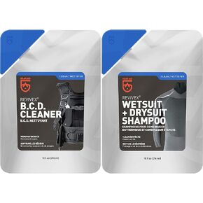 GEAR AID Wetsuit, Drysuit Cleaner and Conditioner – Wash Away Salt, Chlorine, and Residue with Concentrated Shampoo, Keeps Gear Fresh, Durable, and Ready for Use, 1 Liter (33.8 fl oz)