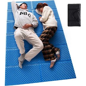 Camping Foam Sleeping Pad Lightweight Closed Cell Folding Camping Mat Moisture-Proof Camping Mattress Portable for Outdoor Hiking Mountaineering Blue