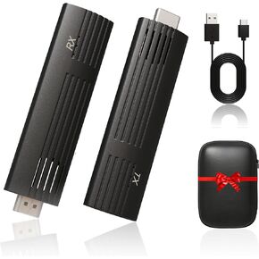 جهاز إرسال ومستقبل HDMI اللاسلكي ECHOFY 165 قدمًا/50 م ، فك تشفير 4K 1080P 2.4G/5G PLUT & PLAY محمول HDMI Wireless ، لدفق الفيديو والصوت لرصد من مربع الكمبيوتر المحمول/PS5/XBOX