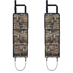 Seat Back Gun Rack, Gun Sling Bag, Camo Front Seat Gun Organizer Holder for Hunting Rifles/Shotguns for 3 Guns, Rifles, Shotguns in Cars, Trucks & SUV for Hunting Sports Camouflage