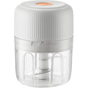 ELECTRIC GARLIC MINCE, 250ML Food Chopper USB, Mini Vegetable Chopper, Garlic Mincer, Onion Chopper, Portable Small Food Processor (white)