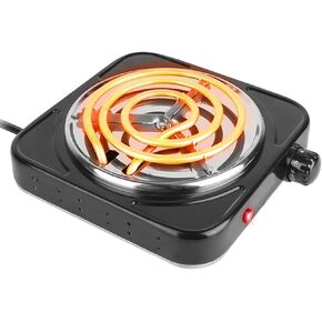 2000W Electric Burner, Double Electric Stove Burner, Portable Coil Heating Hot Plate Countertop Stove for RV Home Camp Kitchen Apartment, Easy to Clean Adjustable Temperature Control