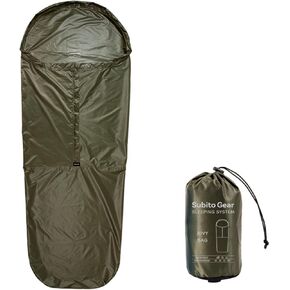 Bivy Sack, Waterproof Sleeping Bags Ventilate Bivy Bag, Lightweight Outdoor Survival Gear - for Adventure, Camping & Emergency