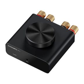 Bluetooth Mini Amplifier, Stereo (50WX2)/Mono (100W)/Dual Mode (100WX2) Audio Amplifier, AUX and Bluetooth Inputs up to 20m, Bass Amplifier for Passive Loudspeakers/Bass Shakers