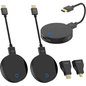 جهاز إرسال HDMI اللاسلكي ومستقبل 2 ، فك تشفير 4K 1080 بكسل ، 1TX إلى 4 RXS ، 2.4G/5G اللاسلكي مجموعة موسع HDMI ، دفق الفيديو/الصوت من MAC/PC/LAPTOP إلى التلفزيون/العرض إلخ.