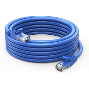 RJ45 CAT-5 Ethernet Cable 4 Meter ، الشبكة ، التصحيح ، كابل الإنترنت-يدعم نقل بيانات Gigabit عالية السرعة للمودم ، جهاز التوجيه ، LAN ADSL (الأزرق)