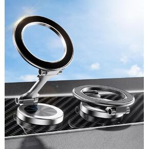 Magnetic Phone Holder for Car, Magsafe Car Mount Ultra Magnetic Phone Holder for All Cell Phones for iPhone 16 15 14 13 12 Pro Max (Silver)