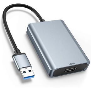 WENTER USB to HDMI Adapter, USB 3.0 to HDMI Audio 1080P Video Converter,Supporting Multiple Monitors,for PC Laptop Desktop Projector HDTV Compatible with Windows 7/8/8.1/10