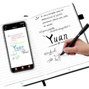 Smart Pen and Notebook - Smartpen Writing Set, Digital Smart pens for Note Taking, Real-time Sync for Digitizing, Storing, and Sharing Paper Notes, Compatible with ipad, iPhone and Android Smartphone