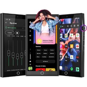 192GB 4.7" Touch Screen(1280P) Mp3 Player with Bluetooth and WiFi, Android 13 Music Player with Spotify,Pandora,Amazon Music,Bluetooth Mp3 Player with Camera,Mp3 & Mp4 Players for Kids