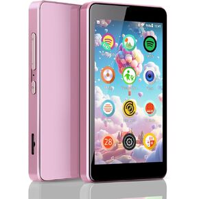 MP3 Player for Kids with Spotify, Parental Controls, Spotify Kids, Audible, Amazon Music, Libby, 4.0" IPS Kids Music Player Up to 512GB (Pink)