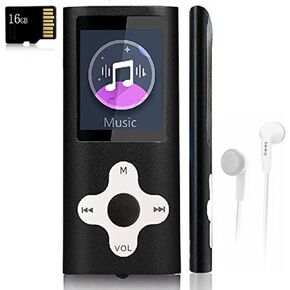 Mp3 Player,Music Player with a 16 GB Memory Card Portable Digital Music Player/Video/Voice Record/FM Radio/E-Book Reader/Photo Viewer/1.8 LCD