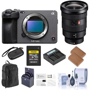 Sony FX3 كاميرا خط السينما الكامل إطار مع عدسة وملحقات 16-35 مم