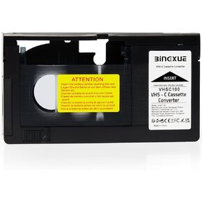 Cassette Adapter for Camcorders SVHS VHS-C to VHS, Ideal for VCR Player, VHS Tapes, Video Cassette Player and VHS to Digital Converting