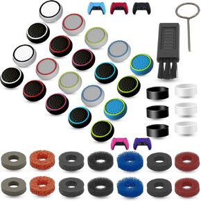 MatoSan® PS5 Controller Grip Thumbstick Accessories Silicone Caps Xbox Grip, PS4 Sticks, Xbox Controller Thump Grips Protection - Enhanced Precision & Durability PS5 Thumpstick Grips (20 Set)