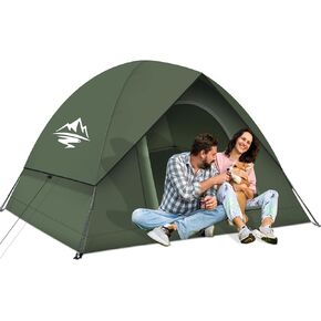 Tents for Camping 3-4 Person with Rainfly, Not Crowded for 2 Person Camping Tent, Camping Tents 100% Waterproof, Outdoor Dome Tent Easy Setup, Backpacking Tent for Adventure, Festivals, Backyard