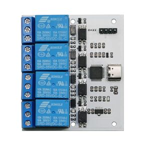 USB Relay 5V Serial Port Control Relay Module USB Relay Controller for Computer and Laptop No Driver Required Also Controlled Directly with UART Signals 2CH