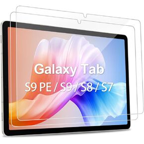 2 Pack Screen Protector for Samsung Galaxy Tab S10 Plus/S9 Plus/S9 FE Plus/S8 Plus/S7 FE 12.4 inch,High-Definition Tempered Glass Film,Compatible with S Pen, Anti Scratch,9H Hardness, Touch Sensitive