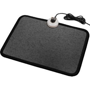 Electric Heated Floor Mats Under Desk, Heated Foot Warmer - 110v Toes Warming Heater for Office and Home(Stone grain) in Kuwait