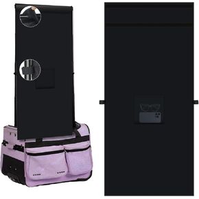 Privacy Curtain for Dance Bag Suitcase, Portable Dancer Changing Curtain Without Rack, Backstage Privacy Changing Room for Dance Suitcase Rolling Dance Garment Bag Accessories