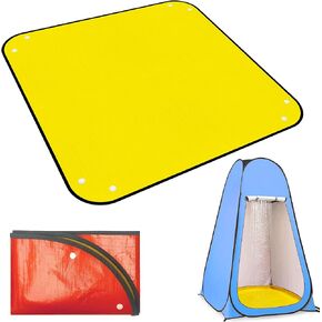 39.5" Camp Shower Tent Bottom Mat, Non Slip Changing Tent Bottom Pad, Removable Outdoor Shower Tent Floor Mat, Portable Pop up Privacy Tent Damp Pad, Prevent Dirtying & Protect Feet, Only Cushion