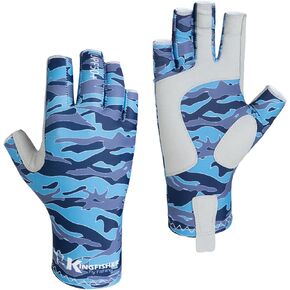 Kingfisher 1/2 Finger Fly Fishing Sun Glove