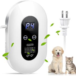 Ozone Odor Eliminator for Strong Odor 99% Cat Litter Deodorizer Dog Poof Odor Removal Air Ionizers Home Plug-in Air Purifier for Bedroom, Toilet, Kitchen, Pets, Shoe, Smoke, Formaldehyde Air Freshener