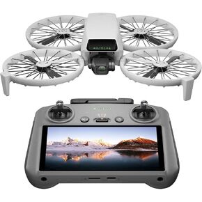 DJI Flip With RC 2 Screen Remote Controller, Follow Me Drone With 4K UHD Camera for Adults, Under 249 g, 3-Axis Gimbal Stabilization, 44000ft/13km Video Transmission, Palm Takeoff, 31-Min Flight Time