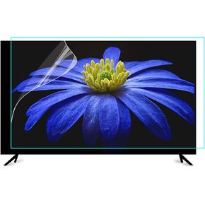 Anti Glare Film for TV 55 inch, Anti Blue Light Screen Frosted Film, New Upgrade Frosted Surface Anti Scratch,55 inch Anti Glare TV Screen Protector