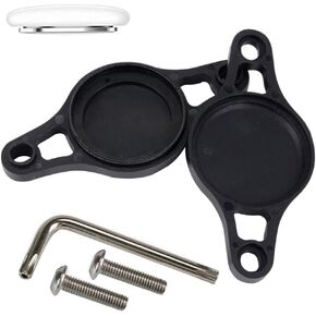 AirTag Bike Mount Holder Hidden with Anti-Theft Screws Anti-Shake Waterproof GPS Bike Tracker Air Tag Accessories Hides AirTag Under Bicycle Bottle Cage Protect Case for AirTag Bolts Included