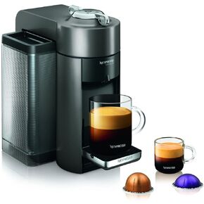 Nespresso GCC1-US-BK-NE VertuoLine Evoluo Deluxe Coffee and Espresso Maker, Black (Discontinued Model)
