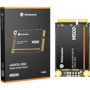 Yottamaster M500 512GB mSATA SSD SATA III 6Gb/s, mSATA Internal Solid State Drive Up to 500MB/s, Mini-SATA with 3D NAND, Compatible with Ultrabooks Desktop PC Laptop, All-in-One PCs, 30x50mm