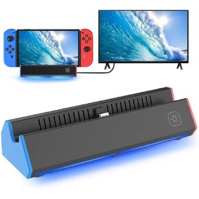 Switch Dock for Nintendo Switch/Switch OLED, Portable Switch Docking Station with 4K HDMI Port/USB Port/Type Port, Replacement for Official Switch Dock Charging Stand (NO Cable Included)