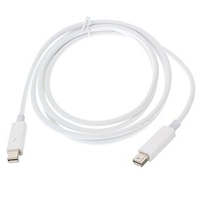 cablecc 2m Thunderbolt Port to Thunderbolt Male to Male 4K Video 20Gbps Data Cable for Mac 2013 2014 2015 (Not Support Mini-DP)