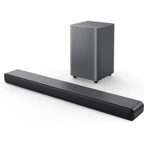 TCL S55H S Class 2.1 Channel Sound Bar with Dolby Atmos, DTS Virtual:X, Wireless Subwoofer, Bluetooth Music Streaming, and Auto Room Calibration