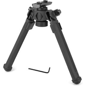 Tactical Durable Sturdy Portable Bipod Picatinny Quick Detach Head for Rifles with 6 Adjustable Heights for Shooting Hunting Accessories