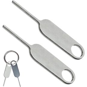 2 PCS Universal SIM Card Tool Tool Tool Tray Pin و Alro Nest Doorbell Security Resup Reset Resex Opener ، أداة إبرة SIM لجميع أجهزة iPhones الخلية Google Samsung ، Mobile ، RING مفتاح مدفوع