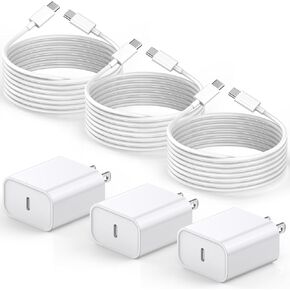 iPhone Charger,2Pack 6FT USB Wall Charger Fast Charging USB Cable Charging Cube Travel Plug Block with 6Foot Fast Cuble Lightning Cable Cord for iPhone 14 13 12 11 Pro Max XS XR X 8 7 SE2022 iPad