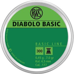 Rheinisch-Westfalische 2317398 RWS Diabolo 2317398 Air Gun Ammo .177 Basic Line