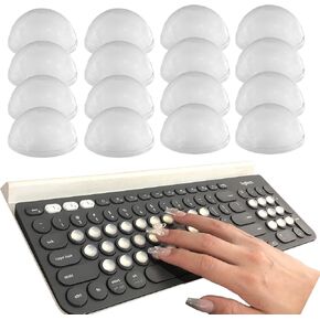 Raised Keyboard Sticker for Nail Art Adhesive Silicone Keycap Pad for Long Nails Suitable for Square Laptop Keyboard, Mice and Calculator Keycap Device (Square, 80 PCS) in Saudi Arabia