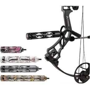 SHARROW Archery Aluminum Bow Stabilizer Vibration Reduction 3 Inch 5 Inch 8 Inch 11 Inch CNC Machined Hunting Bow Stabilizer Damping for Compound Recurve Bow Accessories