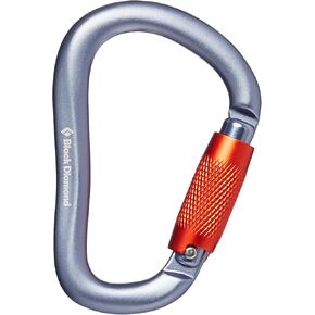 Black Diamond Rocklock Twistlock Carabiner, Gray