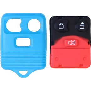 StandardAutoPart 3 Button Replacement Car Remote Entry Fob Shell Case Compatible with Ford F150 Escape Expedition Explorer Ranger CWTWB1U331 (Shell Case) (Yellow)