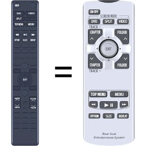 New Replace Remote Control for 2011 2012 2013 2014 Toyota Sienna Rear Entertainment Remote 86170-45070