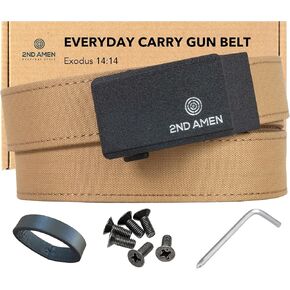 2ND AMEN Tactical Belt for Men - Military Hiking Nylon Gun Belt, Perfect Battle Belt, 1.38" EDC Belt for Everyday Use