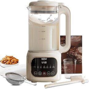 40 Oz Nut Milk Maker Machine – 8-in-1 Soy Milk Maker with Self-Cleaning, 24H Delay Start & 12H Keep Warm, Automatic Plant-Based Milk Blender for Almond, Oat, Coconut, Rice