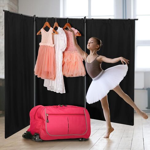 ستارة الخصوصية لحقيبة الرقص حقيبة تغيير محمولة ستارة خصوصية قابلة للتوسيع بدون شاشات قسم الرف in Kuwait