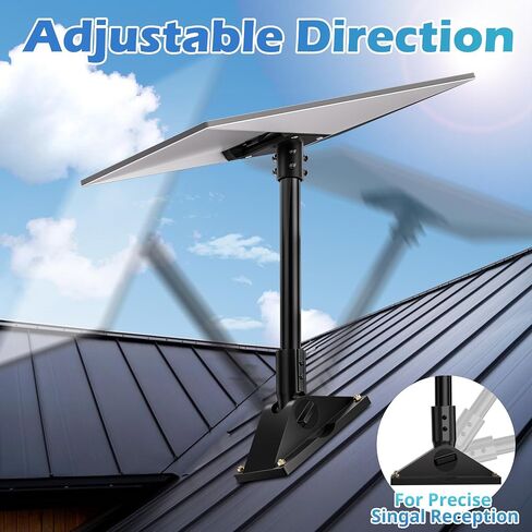 UBeesize Starlink Gen 3 Pipe Adapter, Starlink Pole Mount Accessories, Wall Roof Pole Mounting Adapter for Gen 3 Standard Dish in Saudi Arabia